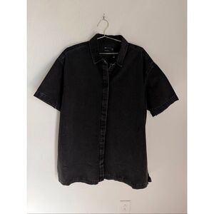 ASOS DESIGN Boxy Fit Dark Wash Minimalist Denim Plus Size Dress Size 14 NWOT